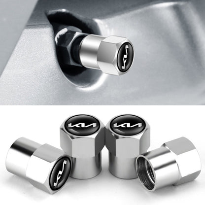 3sets For KIA KN Car Tire Valve Core Decorative Metal Cap