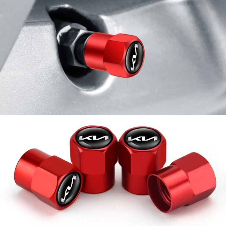 3sets For KIA KN Car Tire Valve Core Decorative Metal Cap