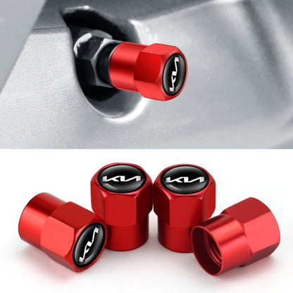 3sets For KIA KN Car Tire Valve Core Decorative Metal Cap