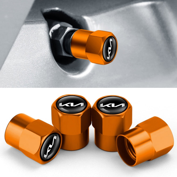 3sets For KIA KN Car Tire Valve Core Decorative Metal Cap