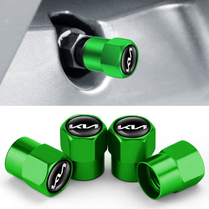 3sets For KIA KN Car Tire Valve Core Decorative Metal Cap