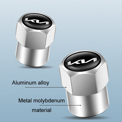 3sets For KIA KN Car Tire Valve Core Decorative Metal Cap