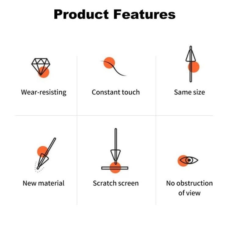 For Xiaomi Pad 6 / 6 Pro Tablet Stylus Replacement Tip Nib, Original White, Needle  White, Needle Transparent