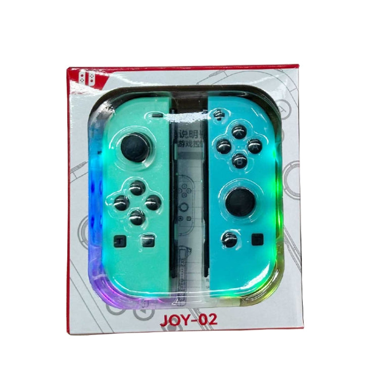 JOY-02 Gaming Left And Right Handle With RGB Lights Body Feel Bluetooth Gamepad For Switch / Switch OLED / Switch Pro / Switch Lite / Switch Joycon