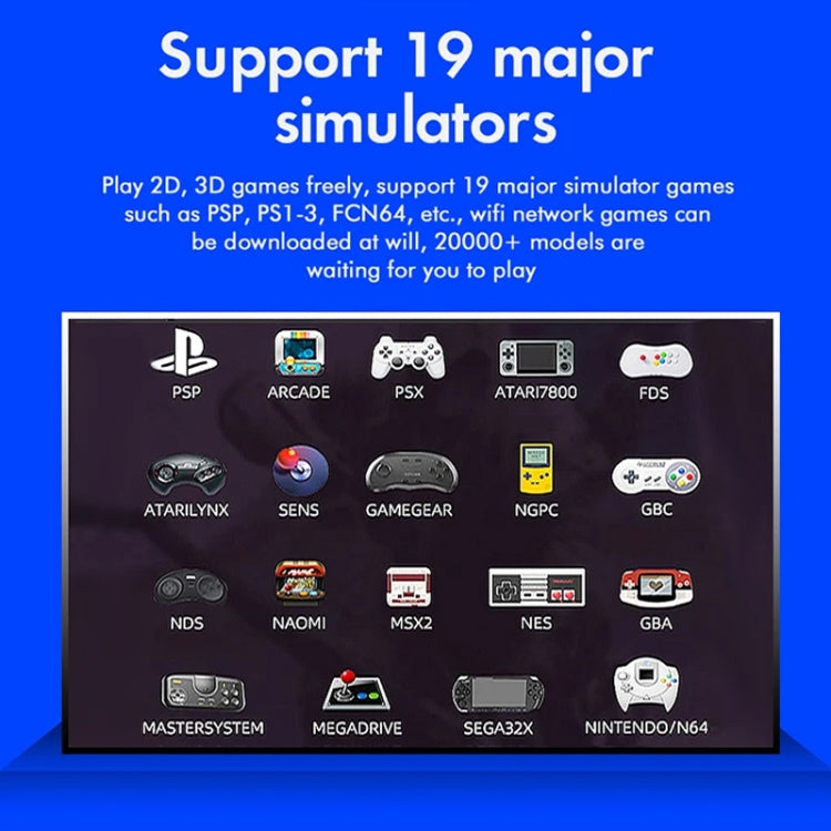 G10 GAMEBOX TV Box Dual System Wireless Android 3D Home 4K HD Game Console Support PS1 / PSP, 64G 30,000+ Games (Black), 128G 40,000+ Games (Black), 256G 60,000+ Games (Black), 64G 30,000+ Games (White), 128G 40,000+ Games (White)����������������������...