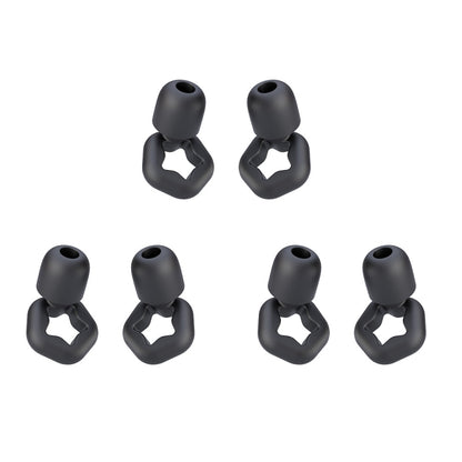 3pairs /Set Sleep Anti-noise Soundproof Earplugs Noise Reducing Swimming Silicone Earplugs