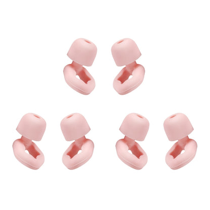 3pairs /Set Sleep Anti-noise Soundproof Earplugs Noise Reducing Swimming Silicone Earplugs