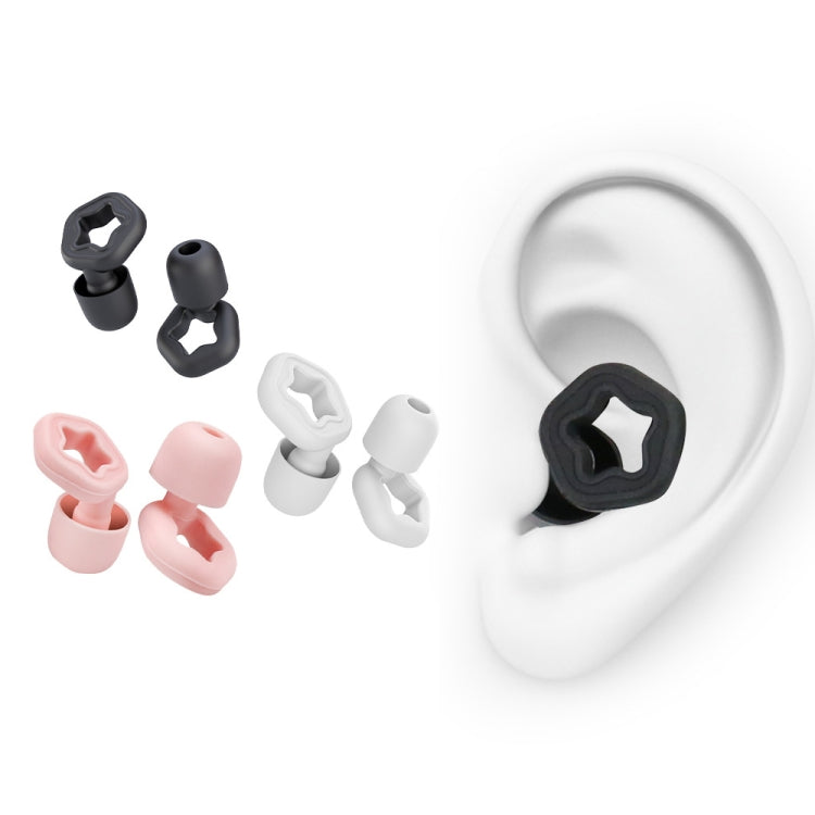 3pairs /Set Sleep Anti-noise Soundproof Earplugs Noise Reducing Swimming Silicone Earplugs