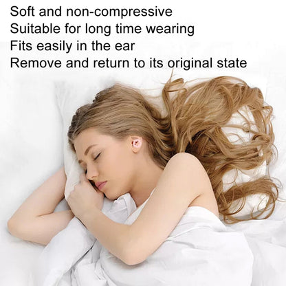 3pairs /Set Sleep Anti-noise Soundproof Earplugs Noise Reducing Swimming Silicone Earplugs