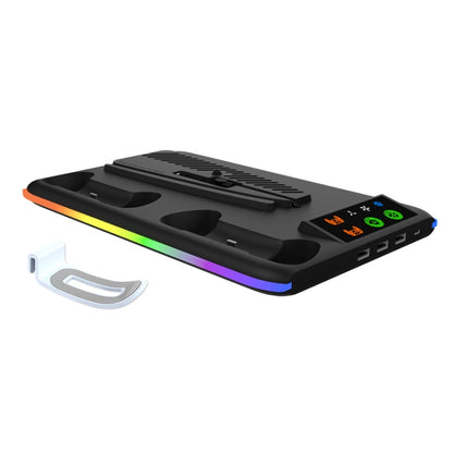 For PS5 Slim / PS5 iplay HA-8008 Cooling Bracket Headphone Organiser Grip Holder Charger, HA-8008