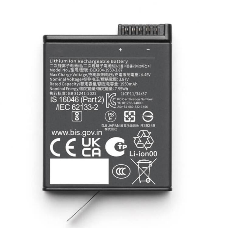 Original Extreme Battery Plus 1950 mAh For DJI Osmo Action, Extreme Battery Plus
