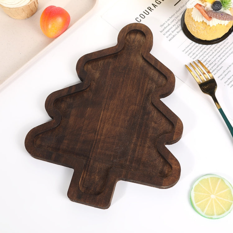 Wooden Fruit Dinner Plate For Christmas Table Decoration