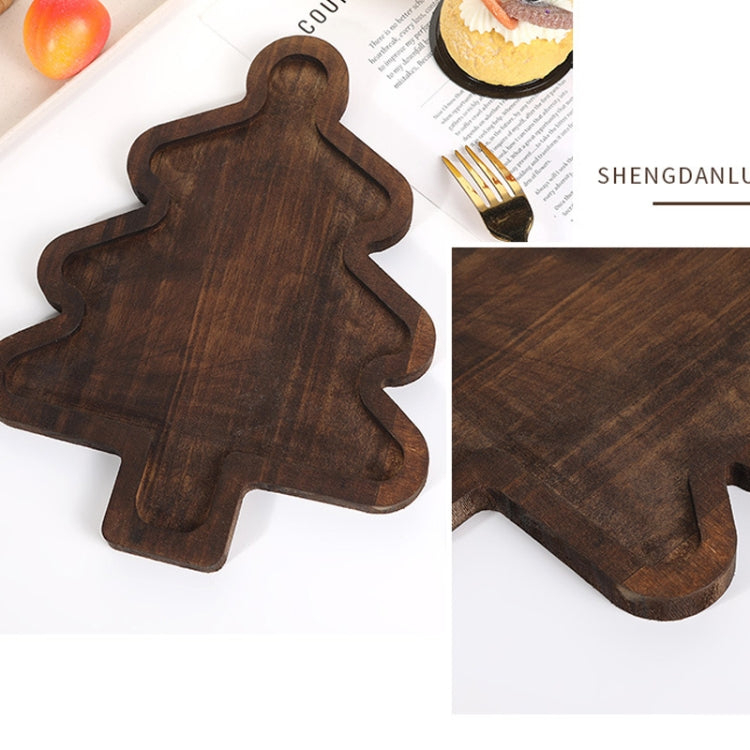 Wooden Fruit Dinner Plate For Christmas Table Decoration