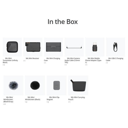 Original 2 TX + 1 RX + Charging Case For DJI Mic Mini