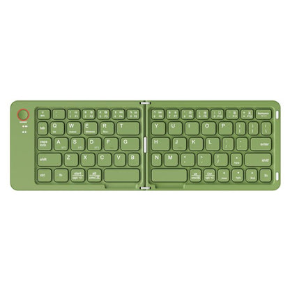 B023 Two Folding Portable Mini Wireless Bluetooth Keyboard Cell Phone Laptop Notebook Office Keyboard
