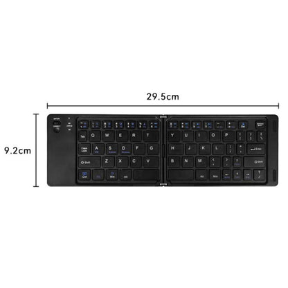 B023 Two Folding Portable Mini Wireless Bluetooth Keyboard Cell Phone Laptop Notebook Office Keyboard