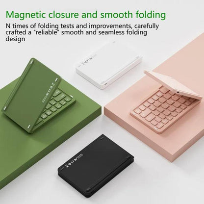 B023 Two Folding Portable Mini Wireless Bluetooth Keyboard Cell Phone Laptop Notebook Office Keyboard