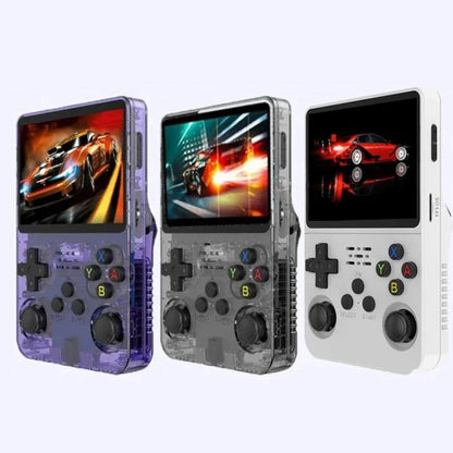 R36S Retro Handheld Game Console Linux System 3.5-Inch Screen Single TF Card Version, 64G, 128G