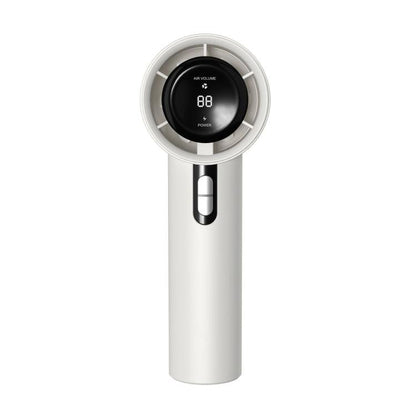 100-gear High Speed Handheld Fan Bladeless Mini Digital Display Small Fan