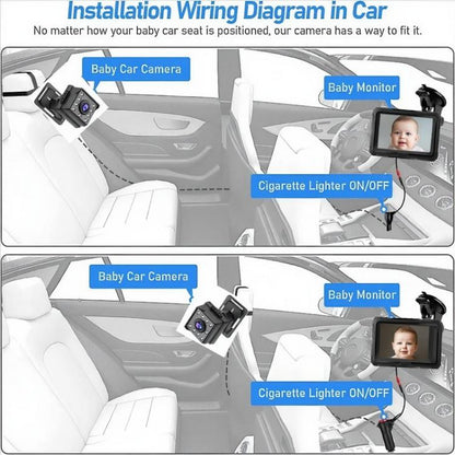 4.3 inch HD 1080P Car Baby Monitor