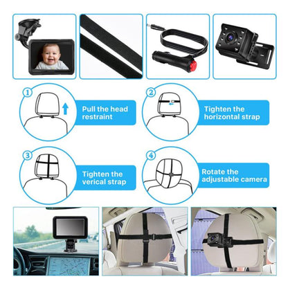 4.3 inch HD 1080P Car Baby Monitor