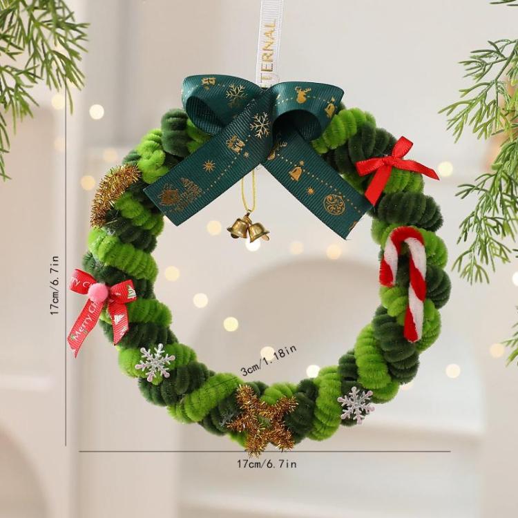 Pipe Cleaner Mini Christmas Tree Decoration Christmas Home Tabletop Decoration