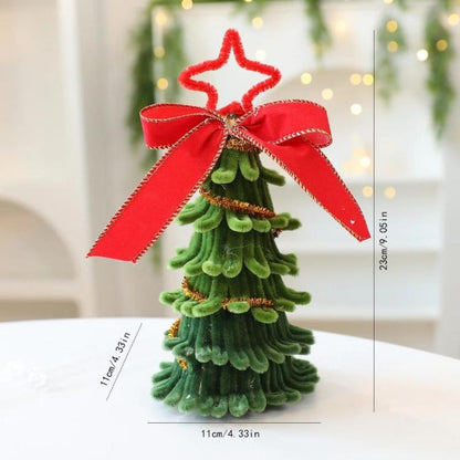 Pipe Cleaner Mini Christmas Tree Decoration Christmas Home Tabletop Decoration