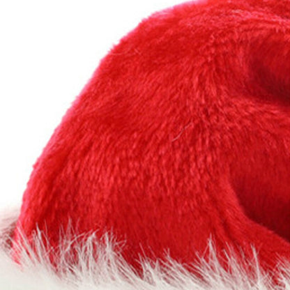 Dense Velvet Plush Christmas Hats Christmas Holiday Christmas Cap for Santa Claus